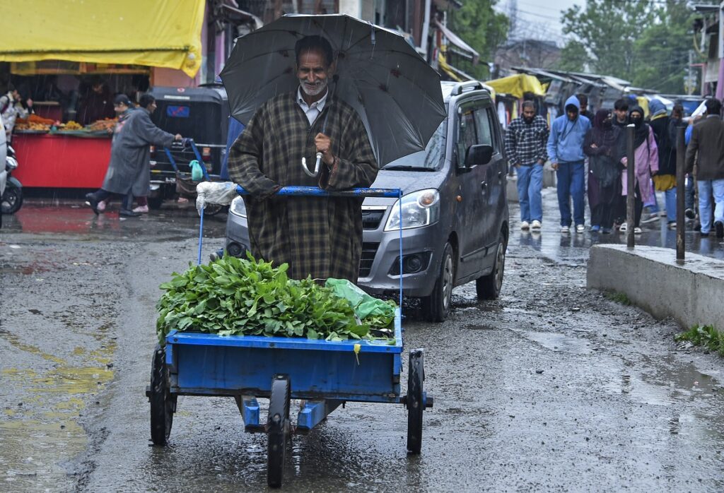 Rains continue as temperature drops in Jammu & Kashmir