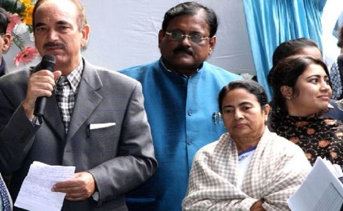 Ghulam Nabi Azad demands Centre release detained political leaders, Mamata Banerjee slams it for human rights violations