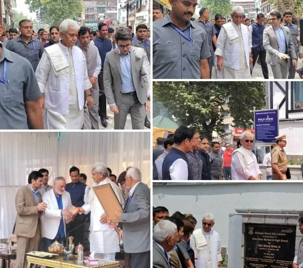 LG Sinha inaugurates renovated Polo View market, says Srinagar to resemble  Mumbai, Delhi