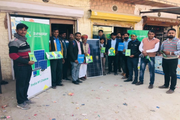 ZunSolar has created a strong distribution network of 500 dealers across India in just 6 months