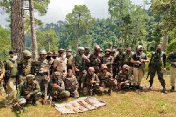 Terrorist hideout destroyed by security forces in Jammu, many weapons recovered