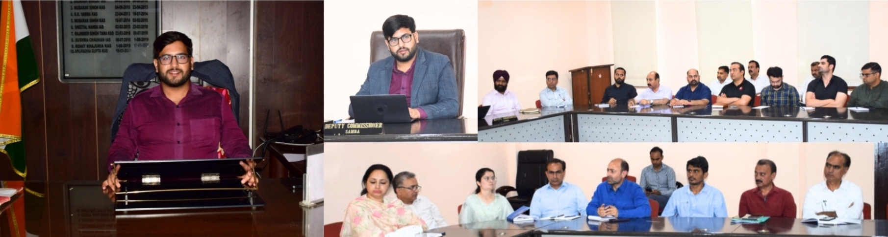 Abhishek Sharma assumes charge as DC Samba