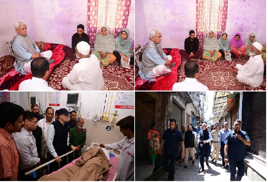 CM Omar Abdullah, LG Manoj Sinha Visit Families Of Victims In Poonch After India-Pak Understanding