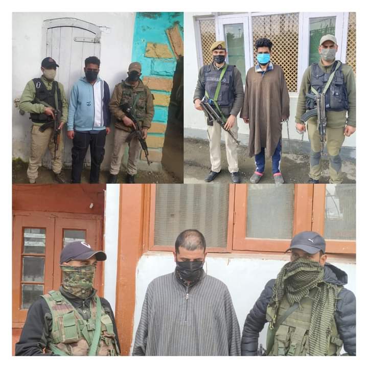 Sopore Police has booked three notorious Drug Smugglers under the PIT-NDPS Act after receiving a formal detention order from the competent  authority.
