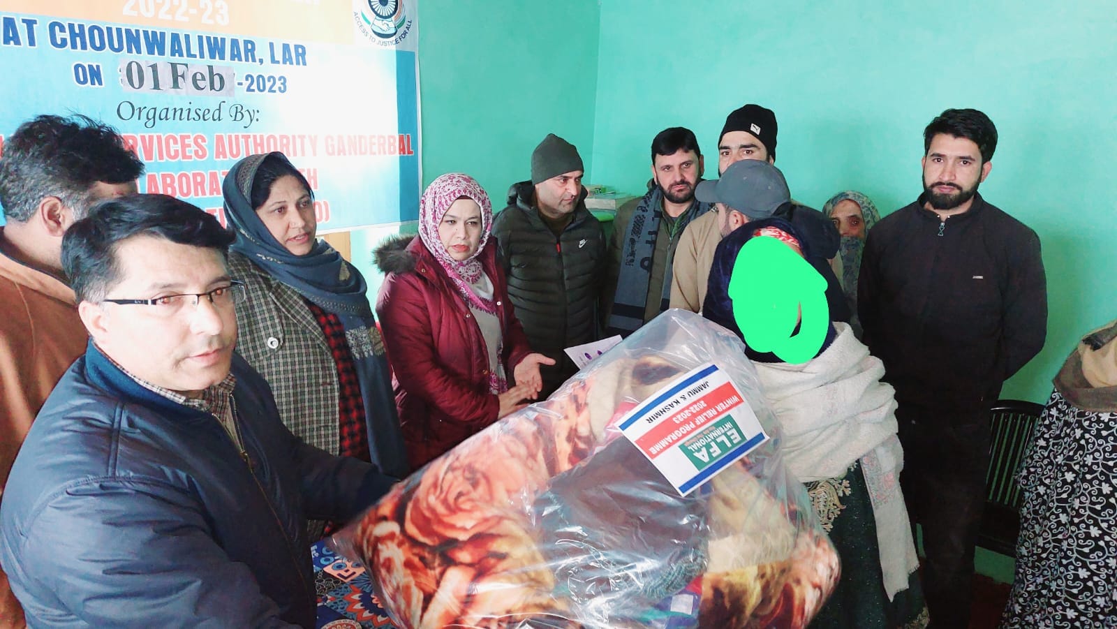 DLSA Gbl organises Winter Relief Distribution camp at Chountwaliwar