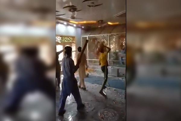 Mob attacks temple in Pakistan’s Punjab, damages idols