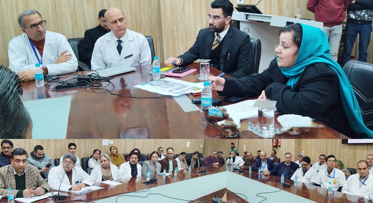 Sakeena Itoo inspects GMC, Associated Hospital Jammu, takes stock of medical facilities